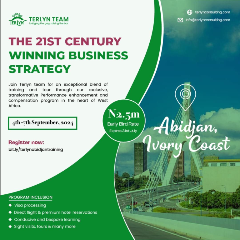 Join Terlyn Team for the 21st Century Winning Business Strategy Program in Abidjan